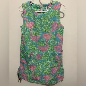 Lilly Pulitzer - Kids - Flamingo Print Shift Dress - Size: 4